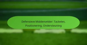 Defensieve Middenvelder: Tackelen, Positionering, Ondersteuning